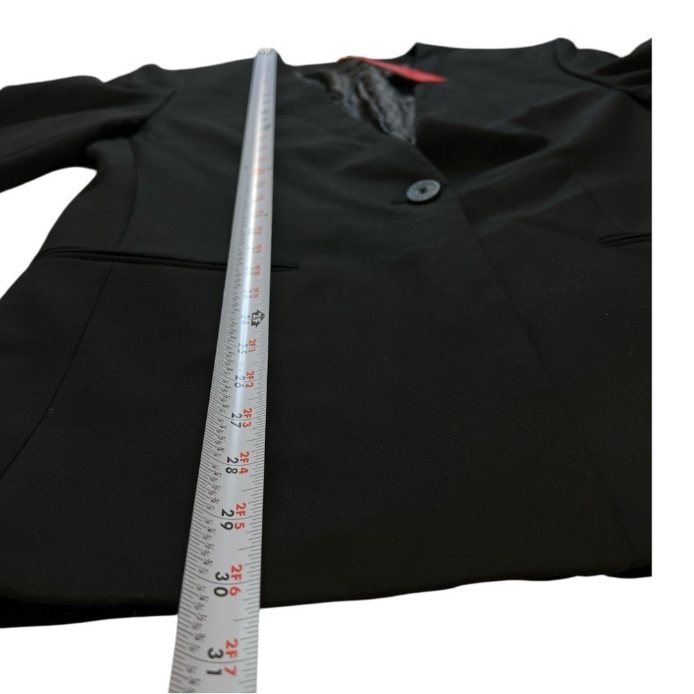 HUGO Collarless Women's Blazer, Fully Lined, Color Black, Size 2 - Picture 8 of 13